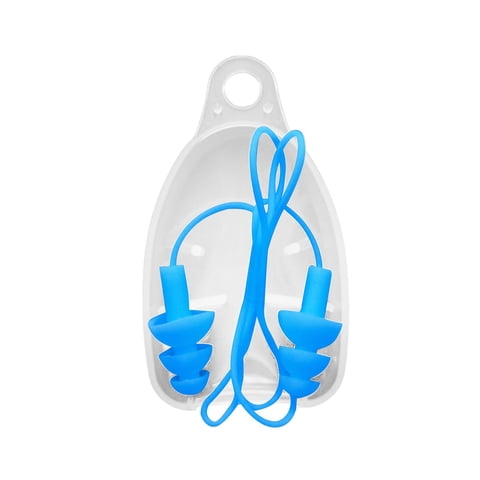 Magideal - -Tapones Para Los Oídos, Reducción De Ruido, Protección Auditiva, Tapones Para Los Oídos Con Cordón, Tapones Para Los Oídos De Natación Para Nadar, Ap Azul