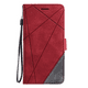 thumbnail image 1 of Stylish PU Leather Contrast Color Phone Case - Perfect for Your iPhone!, 1 of 3