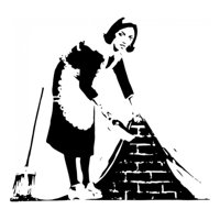 Rienda Libre Graphics - Decomural Maid Banksy Ws-32496