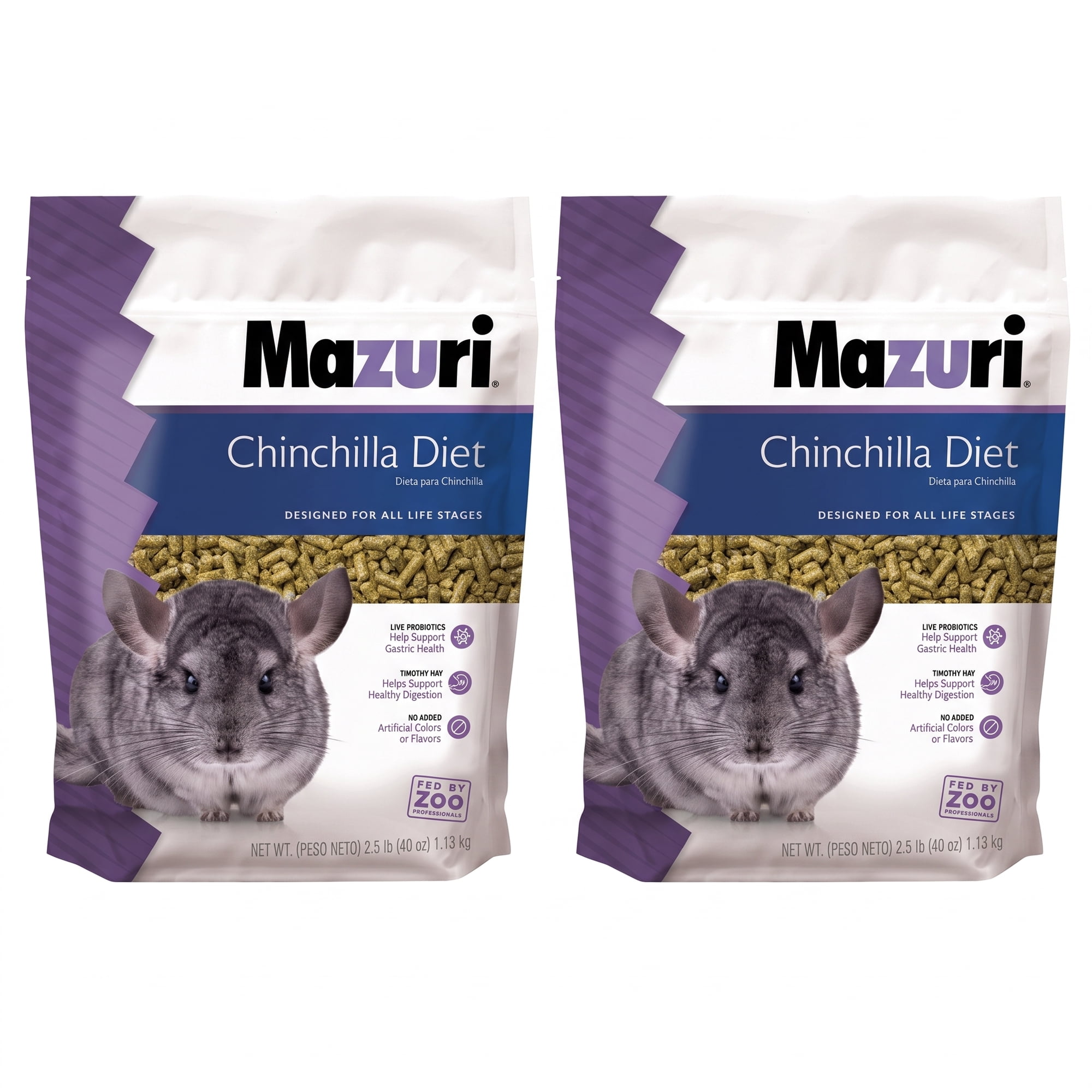 Pack X2 UN - MAZURI CHINCHILLA DIET (1,13 KG)