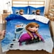 thumbnail image 1 of Frozen Elsa Bedding set 3d Kids Bedding set 3-Piece Quilted Blanket Bed Cover King Size Twin Cover Kids Printed 100% Polyester Bed Sheets, 1 of 5
