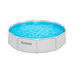 Piscina Bestway Redonda Steel Pro Deluxe Gris 3.05Mx76Cm Gris Tamano Unico