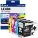 thumbnail image 1 of Cartuchos de tinta LAIPENG LC404 paquete de 4 (negro, cian, magenta, amarillo), 1 of 7