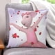 thumbnail image 1 of Angelina Ballerina Fundas de almohada de terciopelo con tema, regalos de funda de almohada, decoración para el hogar, cojín de lanzar, regalo de cumpleaños para fans y parejas.66*66cm., 1 of 6