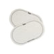 thumbnail image 5 of 2x Parches De Parche De Tambor A Prueba De Impactos Para Piezas De Bombo Protector De Parche Blanco 15,7 Cm X 9 Cm, 5 of 5