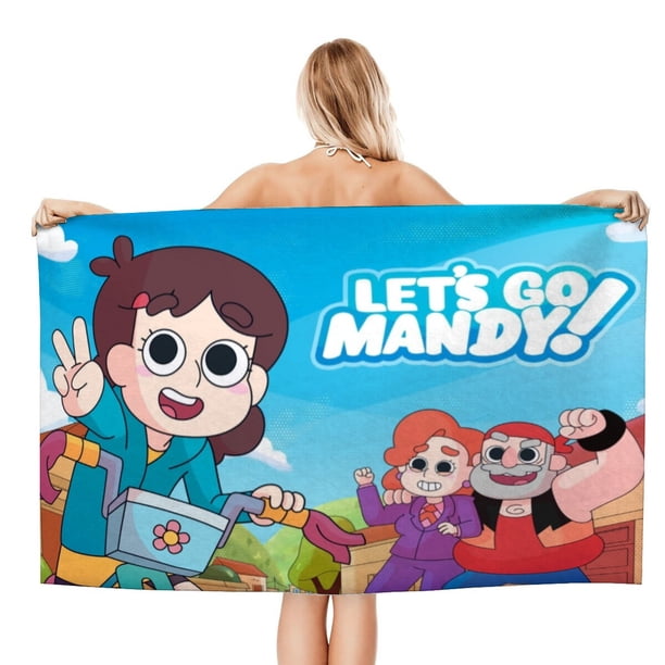 ¡Vamos, Mandy! Toalla de playa de secado rápido con diseño temático, regalo para mujeres y niñas, ideal para cumpleaños, fans, amantes de la música, uso en la playa o al aire libre, 78 × 180 cm