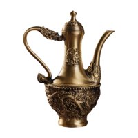 Magideal - Cafetera Turca Con Diseño De Dragón Para Decoración Del Hogar, Tetera, Jarra Turca Para Dormitorio, Sala De Estar, Mesa De Comedor Para Vacaciones