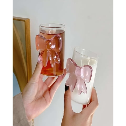 Genérico - Set De 2 Vasos De Cristal Con Lazo