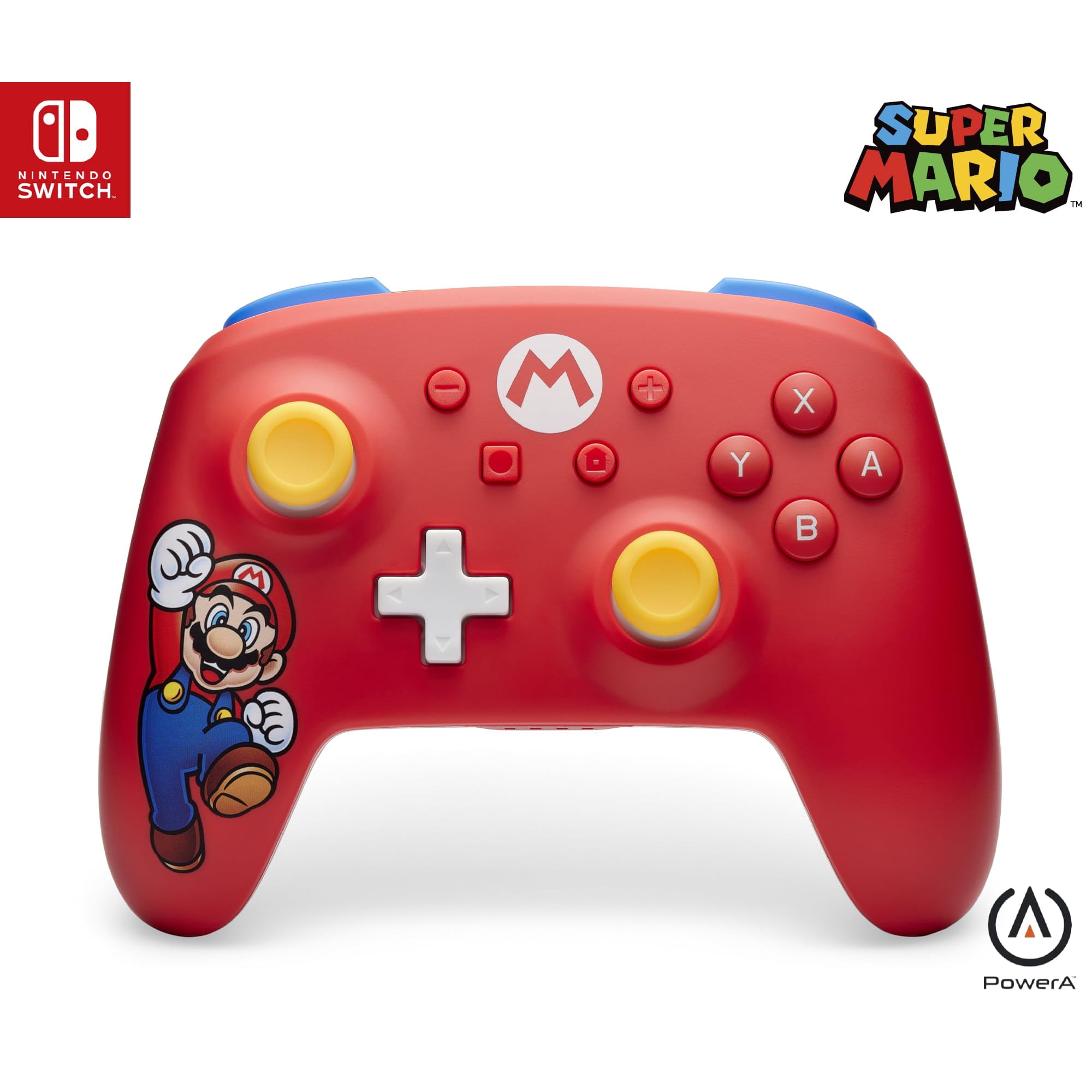 Controlador Mario Inalámbrico Powera Para Nintendo Switch, Bluetooth