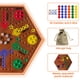 thumbnail image 4 of Juego de mesa de canicas de doble cara de madera de 15" googgoing, 4 of 7
