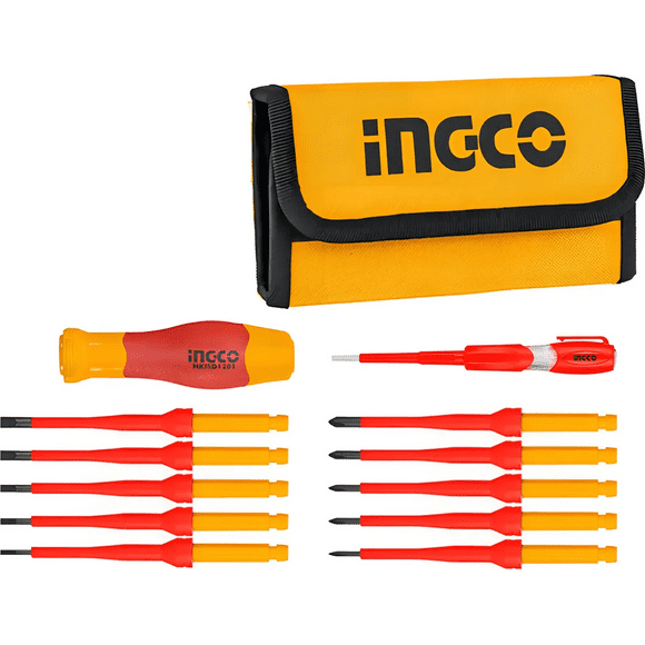 Set Aislado 12 Destornilladores Ingco Hkisd1201 - Smf