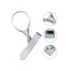 thumbnail image 4 of INSPIRE CHIC Corbata Ajustable Pura para Hombre, Decoración de Corbata Delgada, Plata, Talla Única, 4 of 7