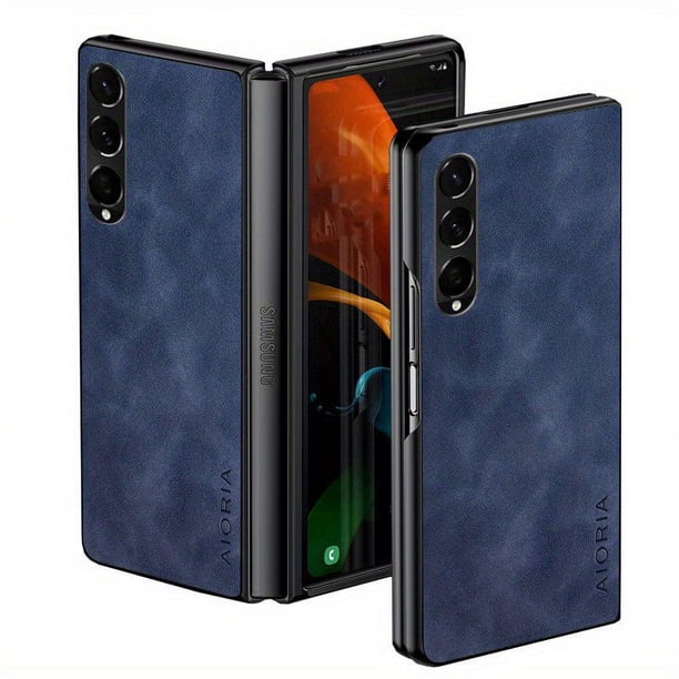 Protect Your Samsung Galaxy Z Fold 5 4 3 with This Durable & Lightweight PU Leather Phone Cover!