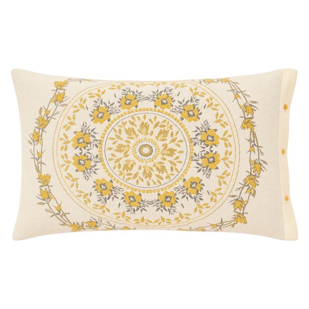REGALWOVEN 2 Piezas Funda de Almohada de Algodón, Enfriamiento Suave Cierre de Sobre de Almohada, Cubriendo Mujeres Hombres, Resistente a Arrugas Fundas de Almohada Duraderas Amarillo D Queen