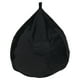 thumbnail image 1 of Pouf Pera Negro Felpa 100x120x120 cm, 1 of 3