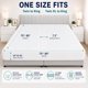 thumbnail image 2 of Sábana ajustable Ephedora 3 en 1 Convertidor de cama individual a king blanco, 2 of 8