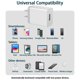 thumbnail image 5 of Bloque de cargador de pared USB de 12 W, paquete de 4 unidades, compatible con iPhone, DOTWARE, 5 of 7