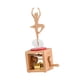 thumbnail image 2 of Caja De Música De Madera Figura En Miniatura única Decoración De Mesa Para El Escritorio Del Hogar Boda Baile, 2 of 3