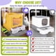 thumbnail image 3 of Caja de arena HOMAGICO extra grande amarilla de doble acceso, 3 of 6