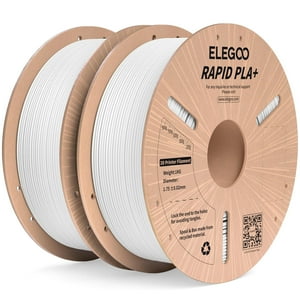 Filamento Para Impresora 3D Elegoo Rapid Pla Plus, 1,75 Mm, Blanco, 2 Kg