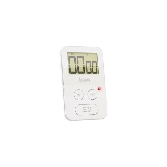 Temporizador Digital Balvi Pilot Plástico 1h Imantado Cocina Blanco Liso