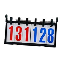 Magideal - Marcador De Mesa, Tablero De Puntuación, Juegos De Equipo, Portátil, 6 Dígitos, Anotador, Anotador Para Baloncesto, Voleibol, Fútbol Al Aire Libre,