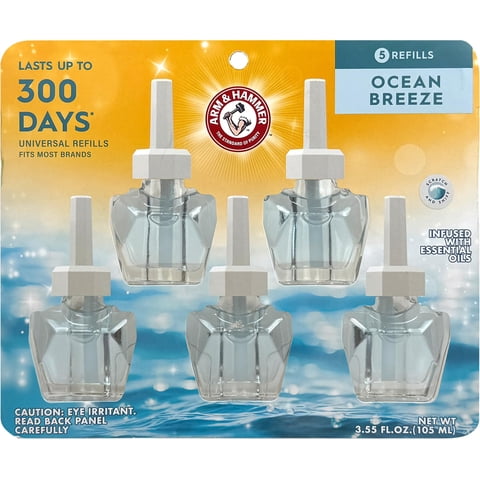 Recargas De Aceite Perfumado Arm & Hammer Ocean Breeze, 95 Ml, Paquete De 5