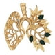 thumbnail image 4 of Creativo Ahueca Hacia Fuera La Hoja Corazón Broche Pin Regalo Moda Para Blusa Sombrero Mujeres Aureate, 4 of 5