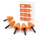 thumbnail image 1 of Juego de pads de pulido SPTA de 5 piezas, espuma naranja, cono de corte pesado, 1 of 9