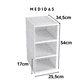 thumbnail image 5 of Zapatero 3 cajas Contenedor plegable apilable Organizadores de zapatos, 5 of 5