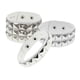 thumbnail image 5 of 3 Pulseras Punk De Cuero Sintético Para Adultos, Hombres Y Mujeres, Para Cosplay, Color Blanco, 5 of 5