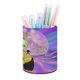 thumbnail image 1 of ¡Despierta, Carlo!-theme Cylinder Pen Holder Pencil Organizer with Flannel Lining PVC Leather Material Cardboard Base for study work 10*8CM, 1 of 6