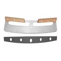 Magideal - De Cuchillo Rebanador De Material Acero Inoxidable Balancín Con Cubierta Protectora De Cuchilla Rebanadas De Chuleta De , Apto Para