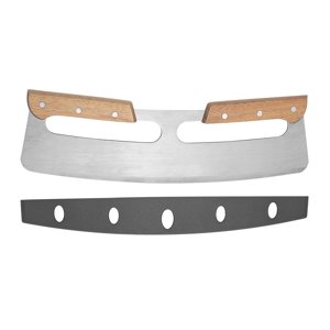 Magideal - De Cuchillo Rebanador De Material Acero Inoxidable Balancín Con Cubierta Protectora De Cuchilla Rebanadas De Chuleta De , Apto Para