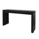 thumbnail image 3 of 64in Modern Black Wood Console Table – Elegant Entryway Table with Decorative Beaded Trim, 3 of 3