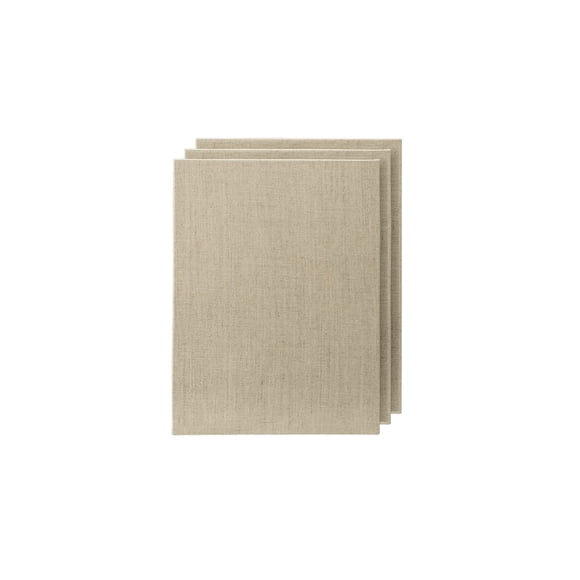 Paneles imprimados de lino Senso de 4 x 6 pulgadas, paquete de 3 para pintar
