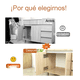 thumbnail image 3 of Kit De 8 Placa Reparación Bisagras Para Gabinete Armarios, 3 of 9