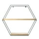 thumbnail image 2 of Repisa Hexagonal Pino Black, 2 of 3