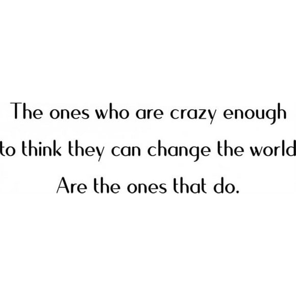 Decomural Crazy Enough To Change The World WS-41512