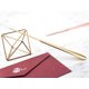 thumbnail image 3 of Abre cartas MUSROD 23 cm Diseño minimalista dorado, 3 of 7