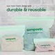 thumbnail image 3 of Bolsas para sándwiches Compostic Home, compostables, resellables, 30 x 30 cm, 60 unidades, 3 of 9