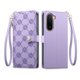 thumbnail image 1 of Funda Billetera con Cierre para [Xiaomi Redmi A7 Pro] con Tarjetero, Soporte y Correa de ManoMorado, 1 of 5