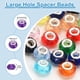 thumbnail image 2 of 100 Pcs Cuentas Europeas de Agujero Grande 14mm Al Por Mayor Cuentas Espaciadoras de Agujero Grande Acrílico para Bolígrafos DIY Collar Pulsera Fabricación de Joyas, Púrpura Profundo, 2 of 6