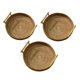 thumbnail image 1 of Juego De 3 Bandejas De Almacenamiento De Mimbre Para Cesta De Pan Tejida A Mano Para Bebidas De Desayuno, 1 of 5