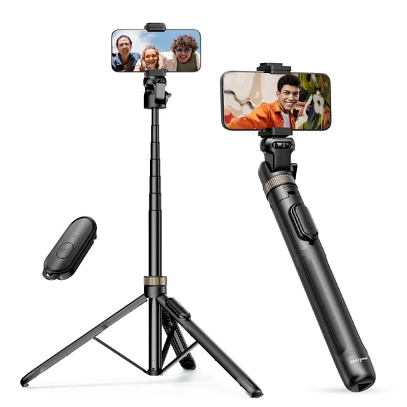 Teléfono con trípode SENSYNE 72 con selfie stick para iPhone con mando a distancia