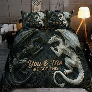 Milsleep - You & Me We Got This - Juego De Edredón Personalizado Dragón