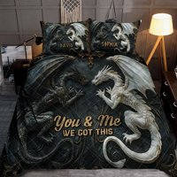 Milsleep - You & Me We Got This - Juego De Edredón Personalizado Dragón