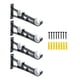thumbnail image 5 of 4 Piezas Soportes para Barra de Cortina Soportes para Barra de Cortina con Tornillos Ganchos para Barra de Cortina de aleación de Aluminio para Barras, 5 of 5