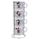thumbnail image 1 of Juego de tazas de café espresso plateadas con bocetos de Mickey Mouse de Buffalo Disney, 1 of 9