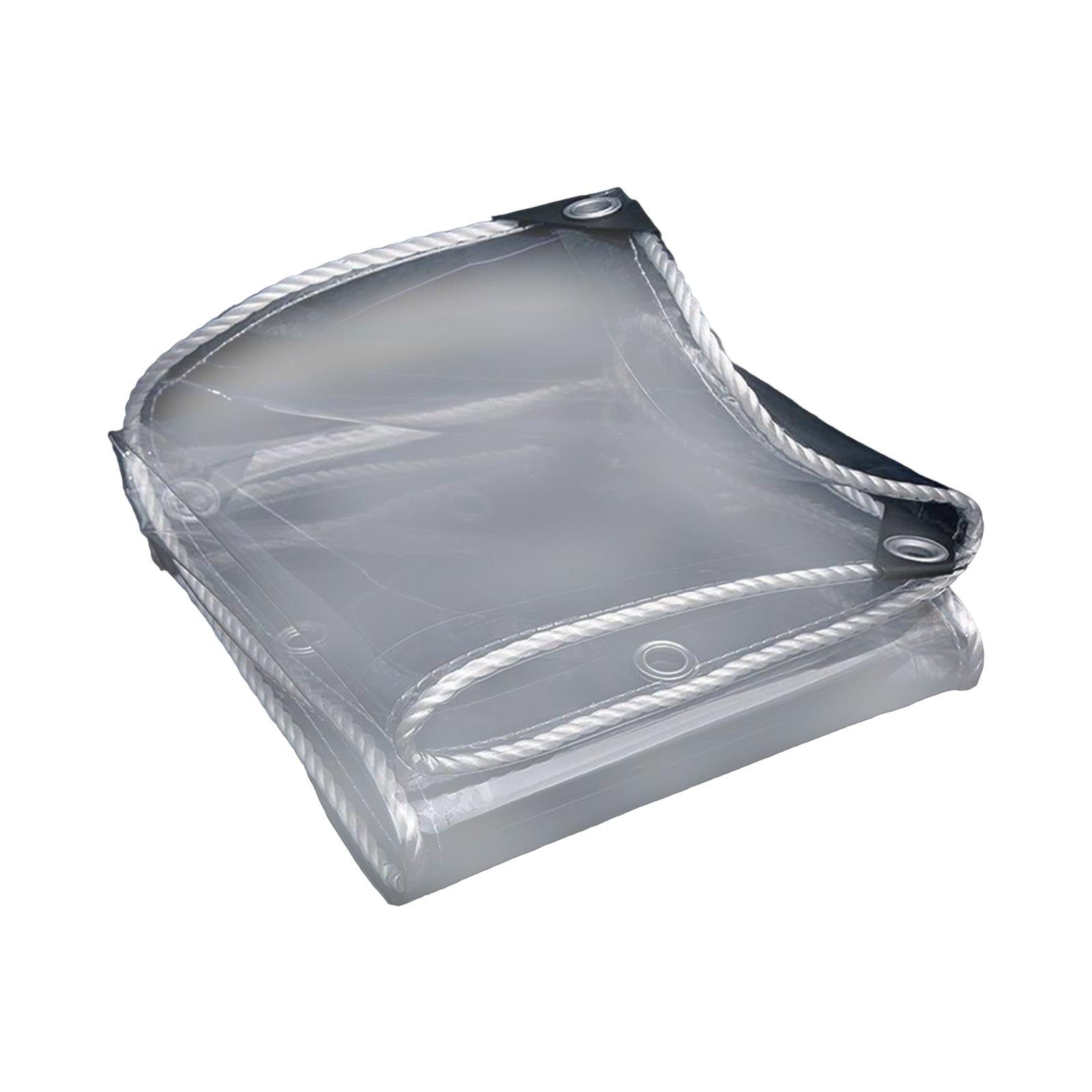 Ioensy - Lona Impermeable Transparente Portátil Para Jardín, Cubierta Impermeable Para Barco, Patio, Césped, 2mx1,5m